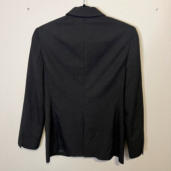 Giorgio Armani Charcoal Gray Wool Blazer Size French Size 40 US Size 8 - Picture 4 of 5